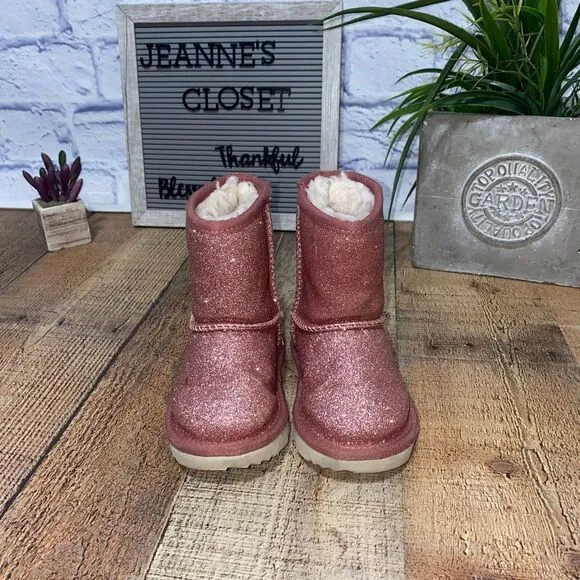 Ugg classic short II glitter boots