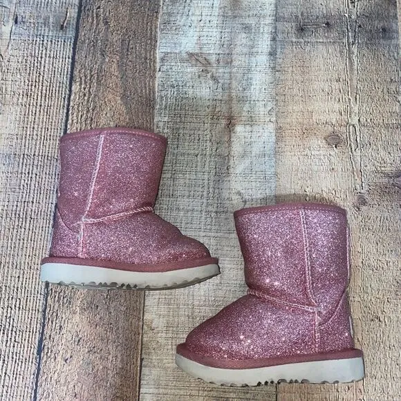 Ugg classic short II glitter boots