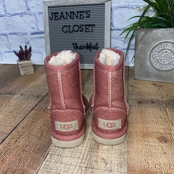 Ugg classic short II glitter boots