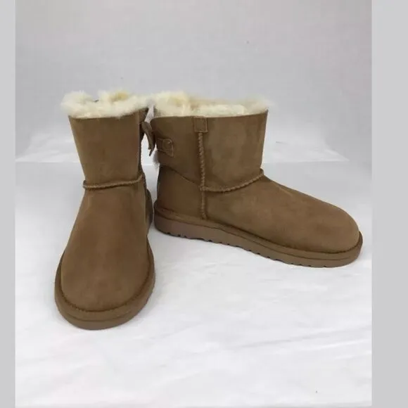 UGG MEILANI BOW BOOTS BOOT CHESTNUT SHEEPSKIN