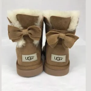 UGG MEILANI BOW BOOTS BOOT CHESTNUT SHEEPSKIN