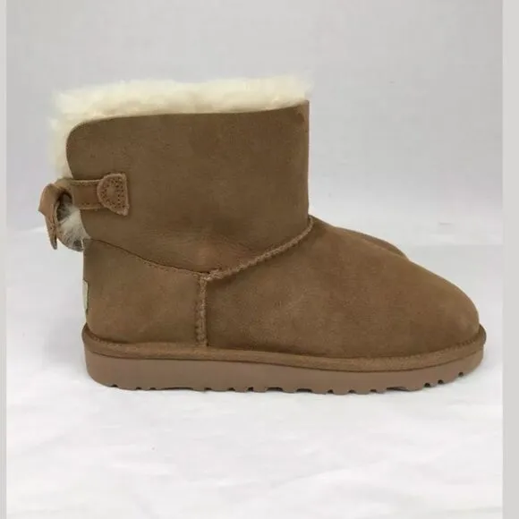 UGG MEILANI BOW BOOTS BOOT CHESTNUT SHEEPSKIN