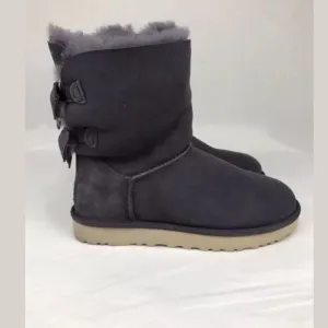 UGG Meilani Suede Wool Double Suede Bow Boots