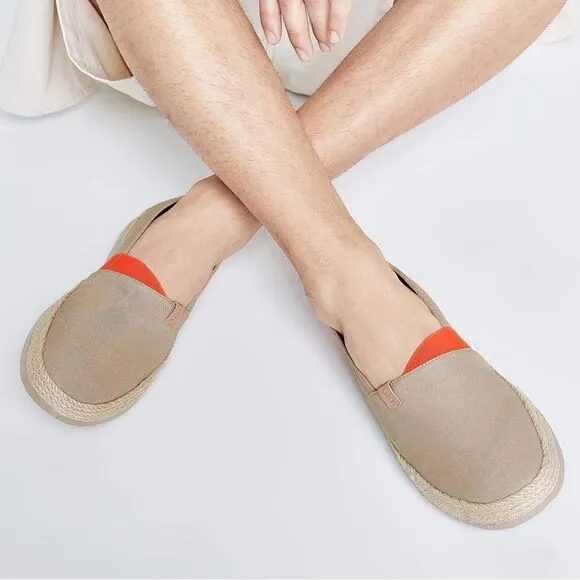 UIN Men's Slip Ons Walking Casual Loafers Comfortable Shoes (Marbella Khaki)