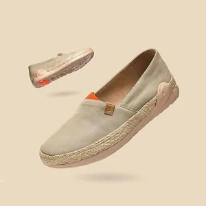 UIN Men's Slip Ons Walking Casual Loafers Comfortable Shoes (Marbella Khaki)