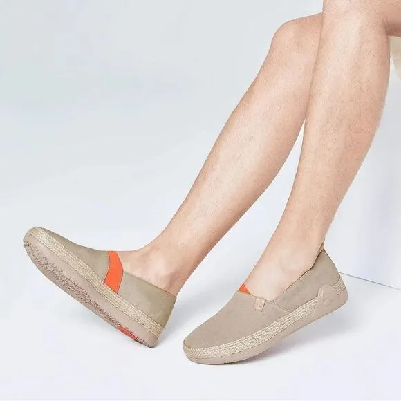 UIN Men's Slip Ons Walking Casual Loafers Comfortable Shoes (Marbella Khaki)