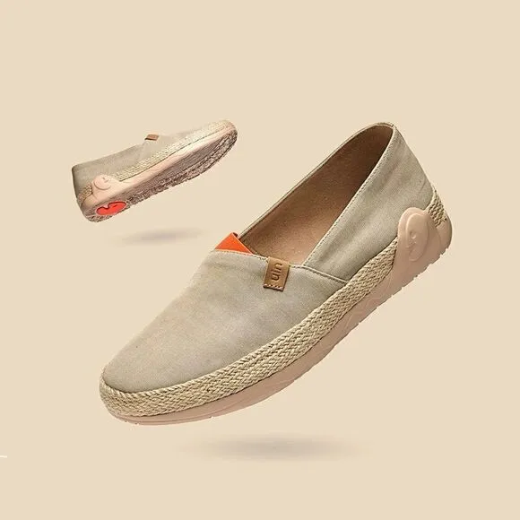 UIN Men's Slip Ons Walking Casual Loafers Comfortable Shoes (Marbella Khaki)