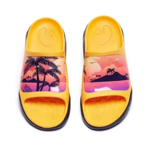 UIN Men's Sandals Beach Summer Casual Comfort Slippers (Romantic Island Ibiza)