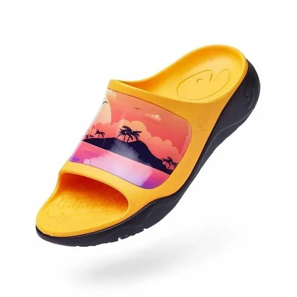 UIN Men's Sandals Beach Summer Casual Comfort Slippers (Romantic Island Ibiza)