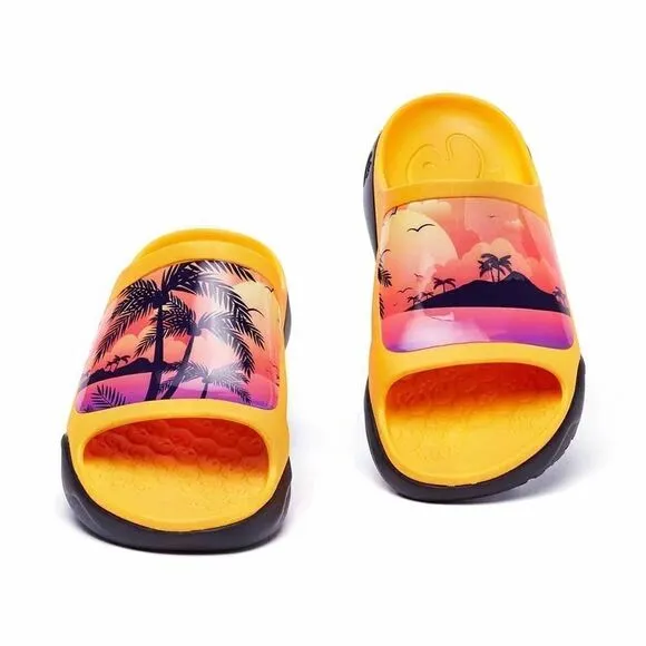 UIN Men's Sandals Beach Summer Casual Comfort Slippers (Romantic Island Ibiza)
