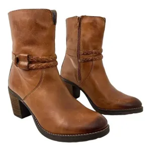 Umberto Raffini Womens Size 38 US 7.5 Verona Brown Leather Boots