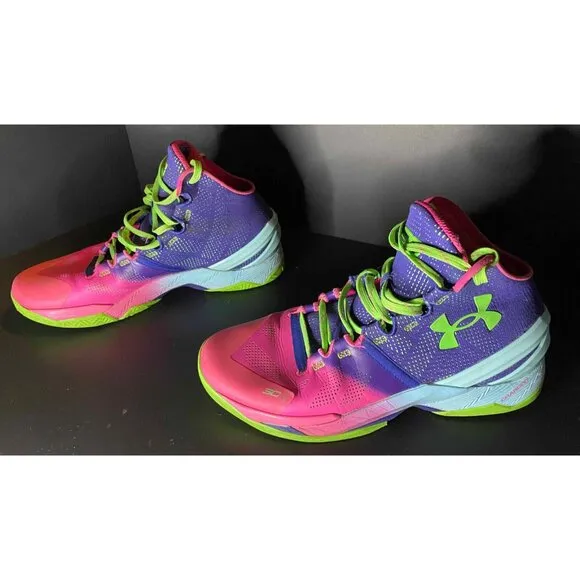 Under Armour Curry 2 Retro Sneakers Northern Lights Mens 10.5 Shoes