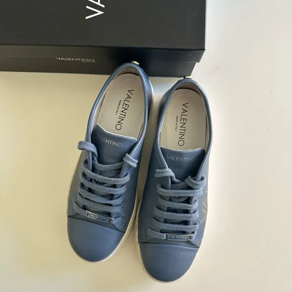 Valentino Fashion Sneakers in Blue - Size 9.5