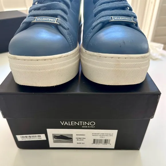 Valentino Fashion Sneakers in Blue - Size 9.5