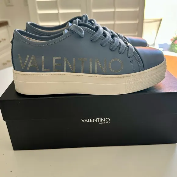 Valentino Fashion Sneakers in Blue - Size 9.5