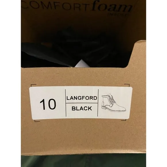 Vance Co. Men's Langford Ankle Boots Black Size 10 NIB