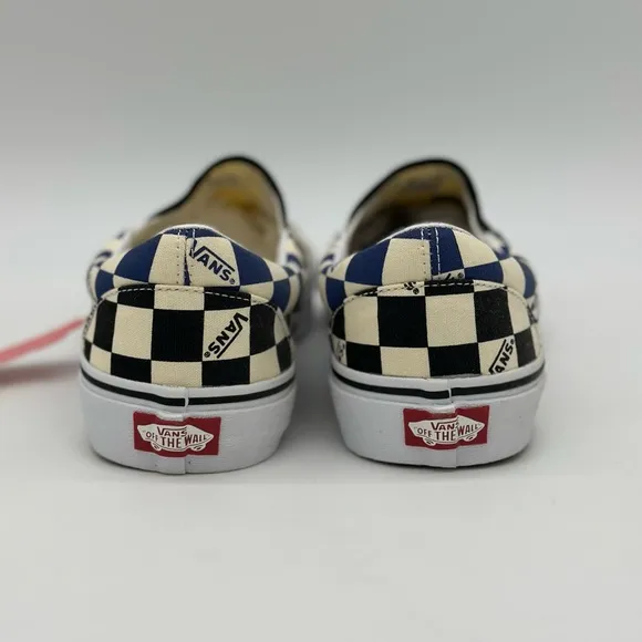 Vans Black and White Slip-On Checkerboard Sneakers