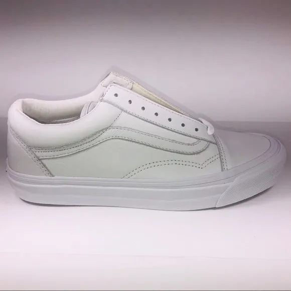 VANS OG Old Skool LX VLT White Leather Sneakers