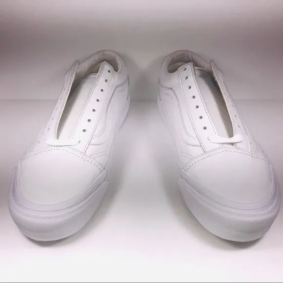 VANS OG Old Skool LX VLT White Leather Sneakers