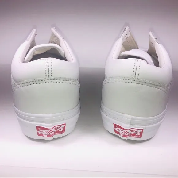 VANS OG Old Skool LX VLT White Leather Sneakers