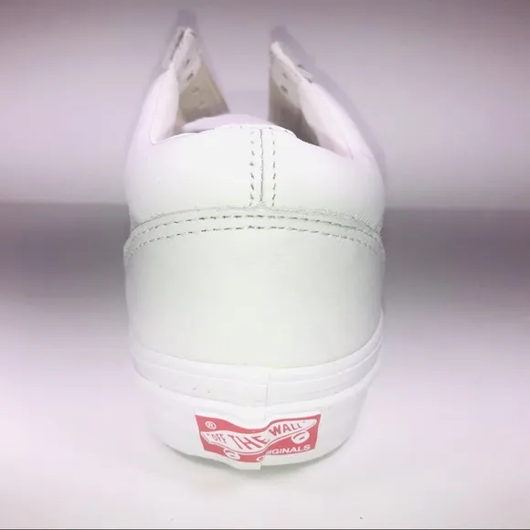 VANS OG Old Skool LX VLT White Leather Sneakers
