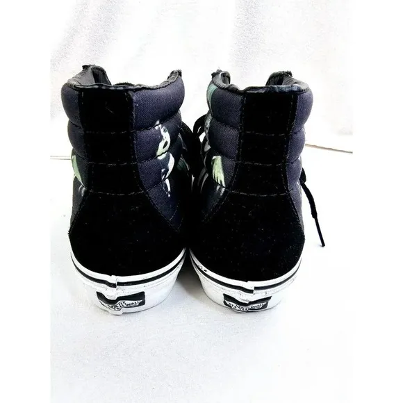 Vans Size Men's 6 Women's 7.5 Black KISS Dressed to Kill Hi Lace sneakers NEW