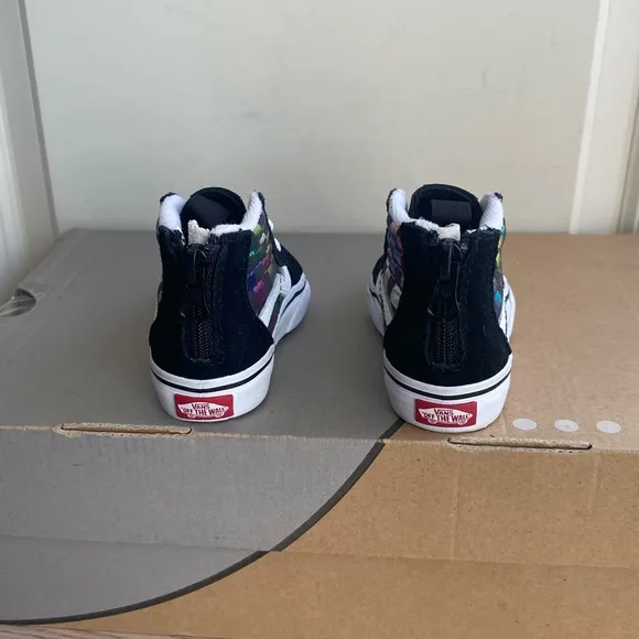 Vans Sk8 Hi Checkered Toddler Sneakers - SZ 4 C