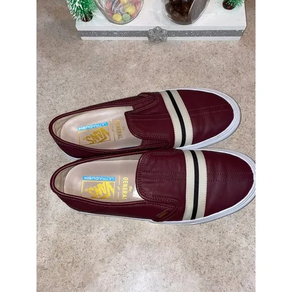 VANS The General NY UltraCush Leather Sneakers Men's 9 Sz 10.5 Very RARE