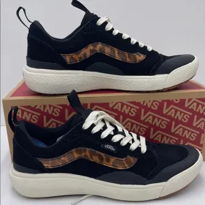 Vans WMNS Black and Brown Sneakers Ultrarange ExoPatent Leopard BlkVN0A4UWMBM8