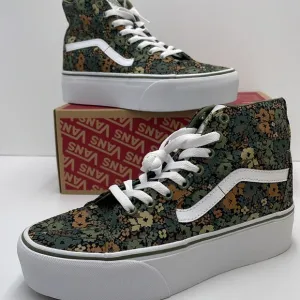 Vans WMNS Sk8-Hi TaperedCamo Floral Loden GreenVN0A5JMKZBF Floral High-Top Snk