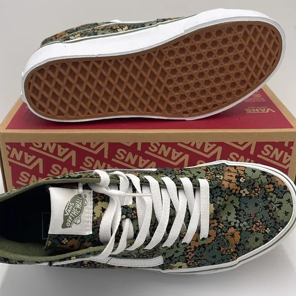 Vans WMNS Sk8-Hi TaperedCamo Floral Loden GreenVN0A5JMKZBF Floral High-Top Snk