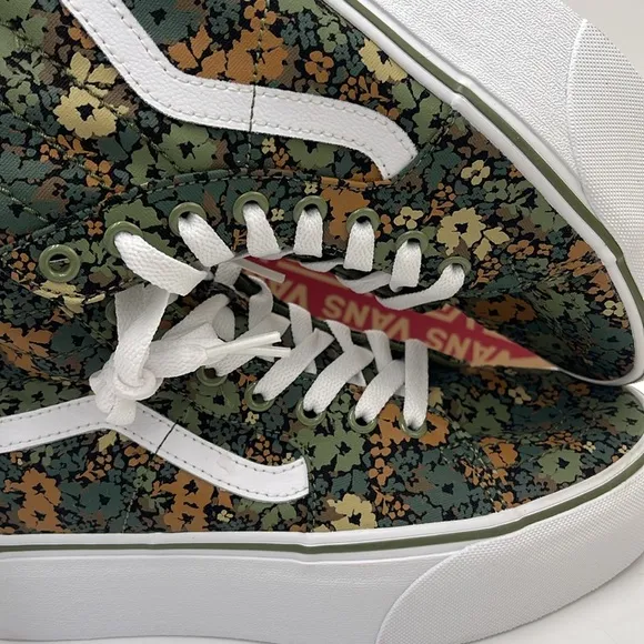 Vans WMNS Sk8-Hi TaperedCamo Floral Loden GreenVN0A5JMKZBF Floral High-Top Snk