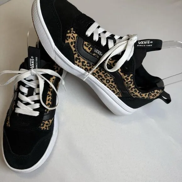 VANS Women’s Cheetah Range EXP Black Suede Skate Weekend Walking New Sneakers 8M