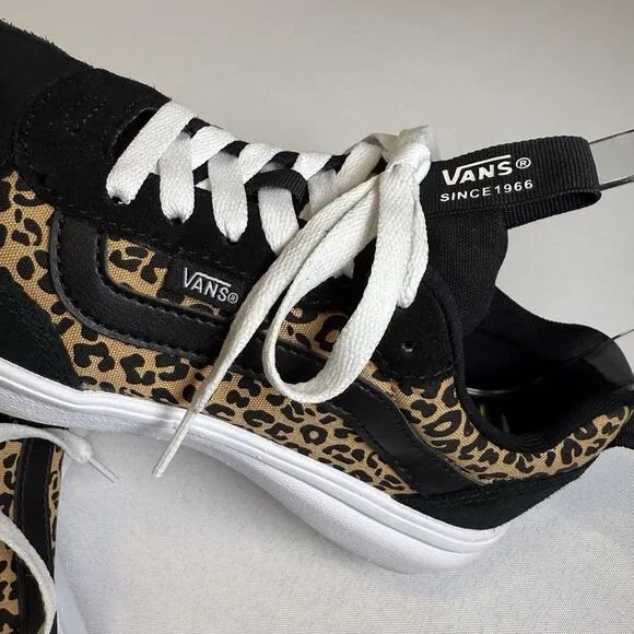 VANS Women’s Cheetah Range EXP Black Suede Skate Weekend Walking New Sneakers 8M