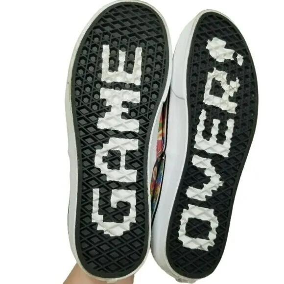 Vans x Nintendo Mario Bros Game Over Sneakers Womens 10.5 Men's 9 Retro Game EUC
