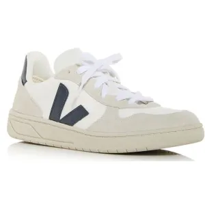 Veja Womens V-10 B Ivory Lace-Up Suede Casual And Fashion Sneakers New