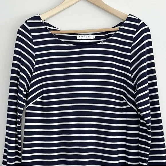 velvet by GRAHAM &amp; SPENCER Yennie Ponti Stripe Dress