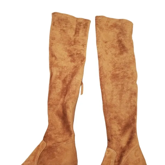 Vero Cuoio Tan Suede Over The Knee Boots Size 7.5
