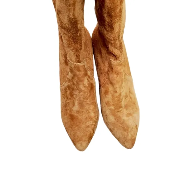 Vero Cuoio Tan Suede Over The Knee Boots Size 7.5
