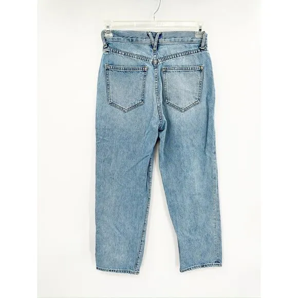 Veronica Beard Blake Classic Straight High Rise Denim Blue Jeans Size 27