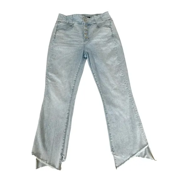 Veronica Beard Katherine Corset-Waist Extra High Rise Skinny Jeans 31/12 Dolphin