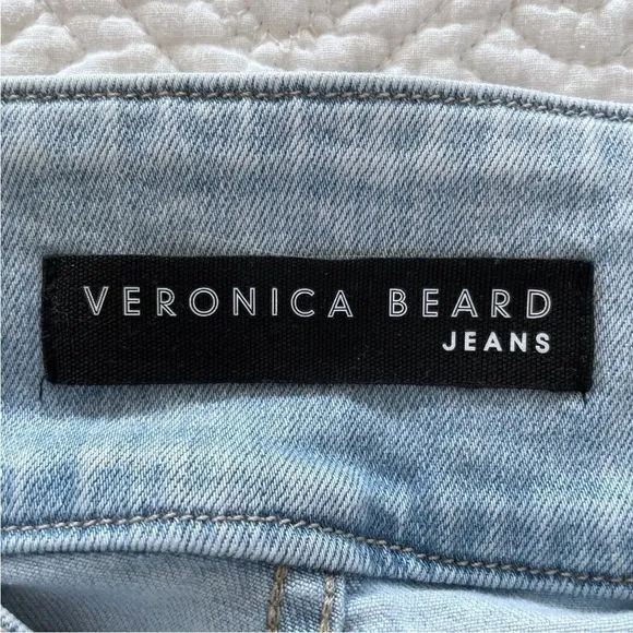 Veronica Beard Katherine Corset-Waist Extra High Rise Skinny Jeans 31/12 Dolphin