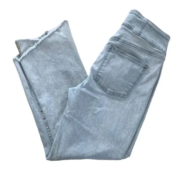 Veronica Beard Katherine Corset-Waist Extra High Rise Skinny Jeans 31/12 Dolphin