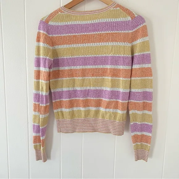 Veronica Beard Raimi Multicolored Striped Sweater Size X-Small Gently Used