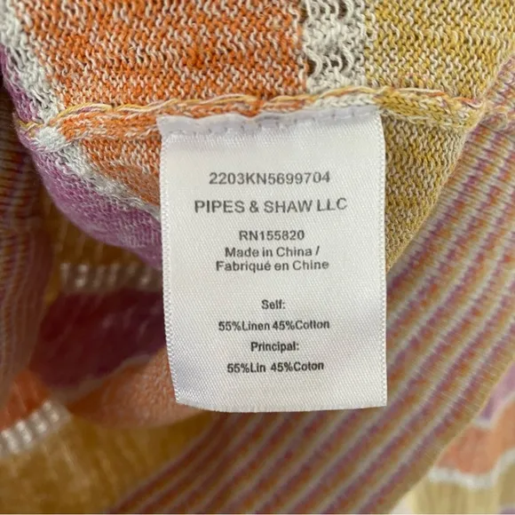 Veronica Beard Raimi Multicolored Striped Sweater Size X-Small Gently Used
