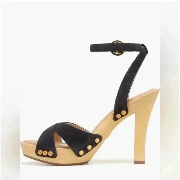 Veronica Beard Women's Blue Slingback Sandals Size 8 Crisscross Ankle Strap