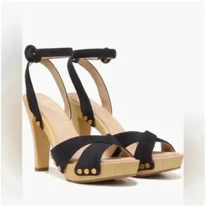 Veronica Beard Women's Blue Slingback Sandals Size 8 Crisscross Ankle Strap