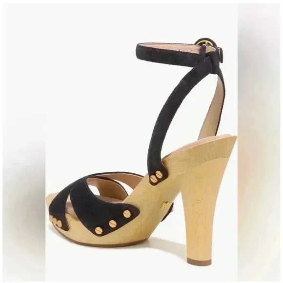 Veronica Beard Women's Blue Slingback Sandals Size 8 Crisscross Ankle Strap