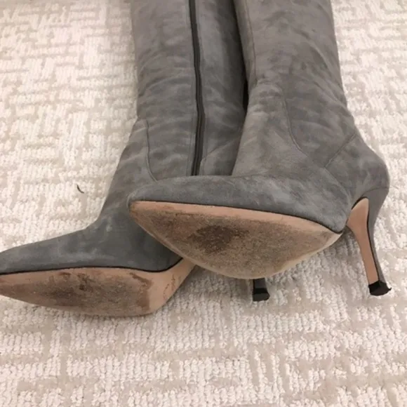 Via Spiga Gray Suede Knee High Boots sz 7.5