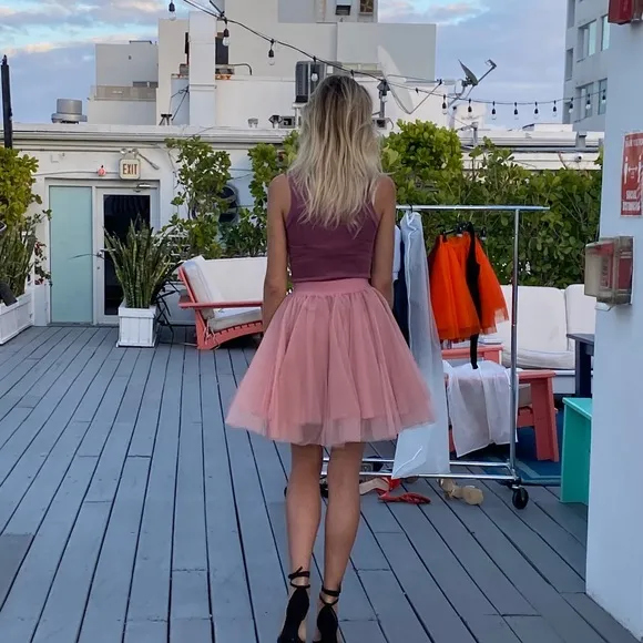Vieux Rose Mini tutu tulle skirt- available in all sizes - read the description